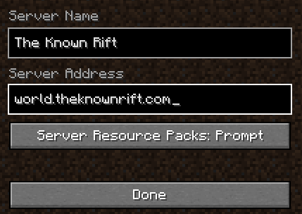 Join Server Screenshot